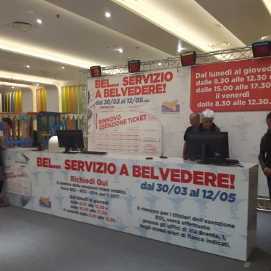 Siracusa: sportelli esenzione ticket al centro commerciale Belvedere