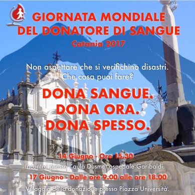 14 Giugno: al Garibaldi Centro la Giornata mondiale del donatore