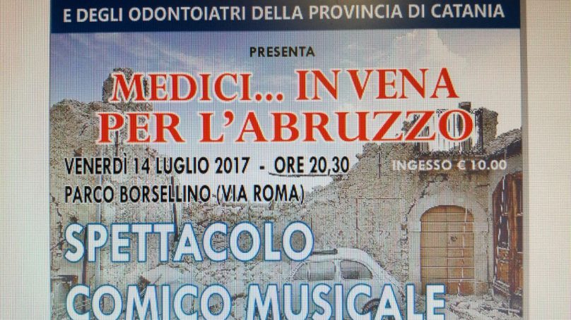 Gravina: il 14 Luglio “Medici in … vena” per l’Abruzzo