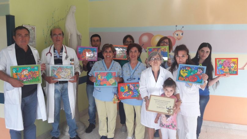 Ragusa, donati 10 quadri alla Pediatria dell’Ospedale “M. Paternò Arezzo”