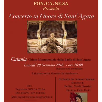 Concerto della Fon.Ca.Ne.Sa. il 29 Gennaio