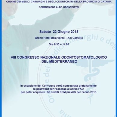 Congresso Mediterraneo di Odontostomatologia il 23 Giugno