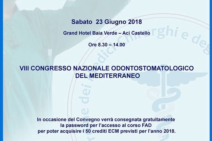 Congresso Mediterraneo di Odontostomatologia il 23 Giugno