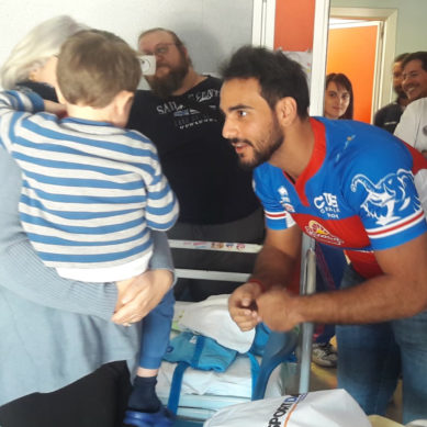 Piccoli pazienti in festa per Italrugby