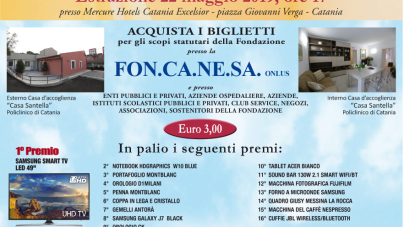 Estrazione finale della Lotteria di beneficienza per la FONCANESA