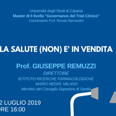 Il direttore dell’istituto “M.Negri”, Remuzzi, il 12 Luglio alla Torre Biologica