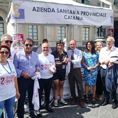 Trapiantato fa il Giro di Sicilia in bici