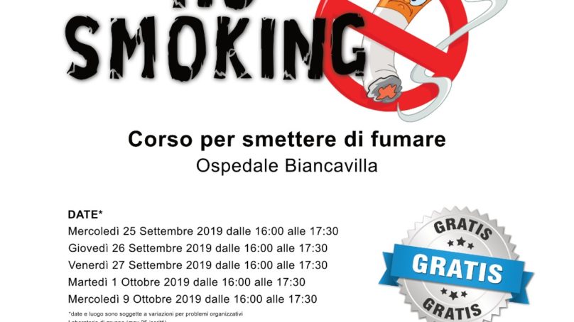 Biancavilla, terza edizione del corso ASP per smettere di fumare