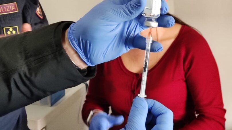 ASP avvia vaccinazione Astra-Zeneca per Polizia e Carabinieri
