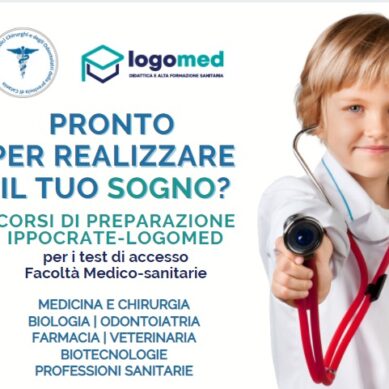 Al via ad ottobre i Corsi “Ippocrate – Logomed”: sconti per i figli degli iscritti all’OMCeO