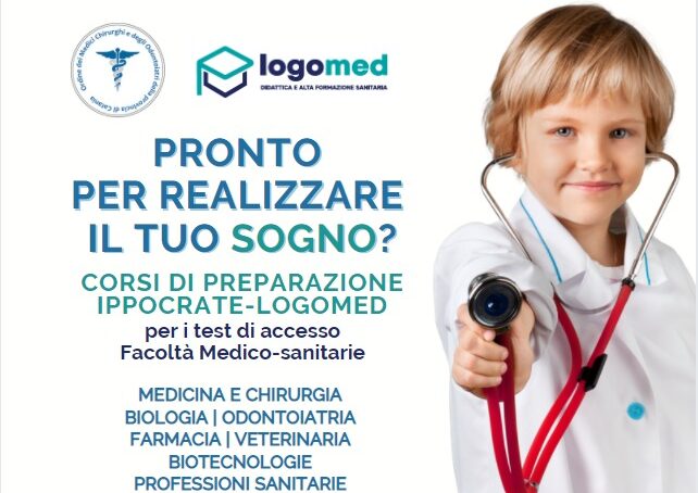 Al via ad ottobre i Corsi “Ippocrate – Logomed”: sconti per i figli degli iscritti all’OMCeO
