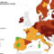 Covid-19: report ECDC, in Italia 4 zone rosse. In Europa, male i Paesi dell’Est