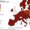 La nuova mappa Ecdc, Italia ancora tutta in rosso scuro