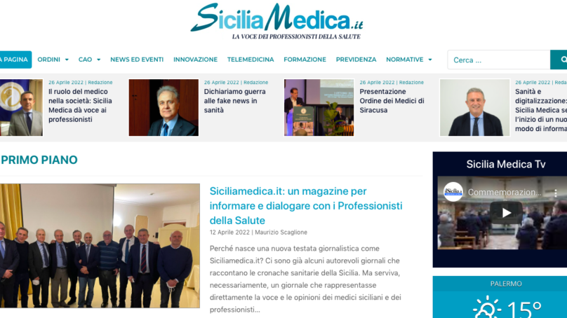 SiciliaMedica.it, un Magazine per informare e dialogare con i professionisti della salute