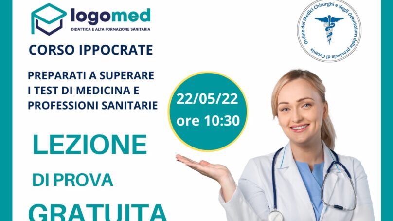 Corso “Ippocrate – Logomed”: il 22 maggio lezione di prova gratuita a Catania