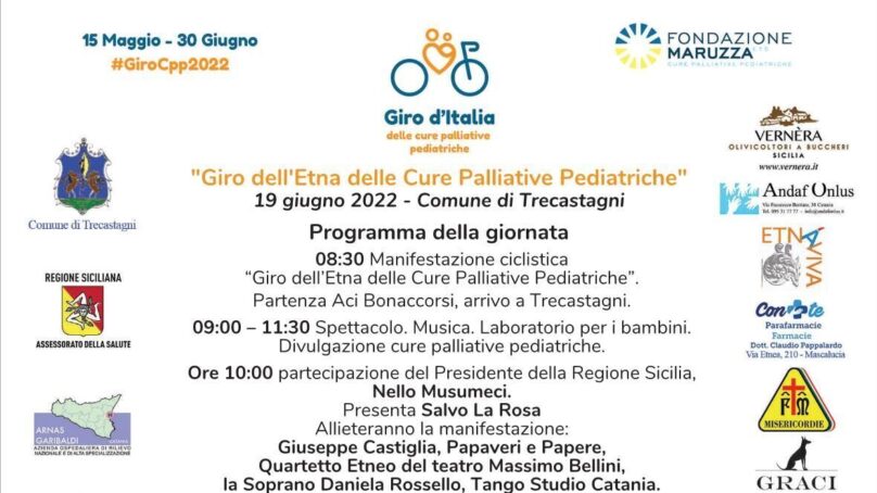 Nel catanese una tappa del “Giro d’italia delle cure palliative pediatriche” – Evento per promuovere un diritto dei bambini che è traguardo di civiltà –