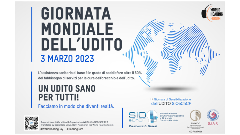 Domani sarà la “Giornata mondiale dell’udito”: iniziative in tutta Italia
