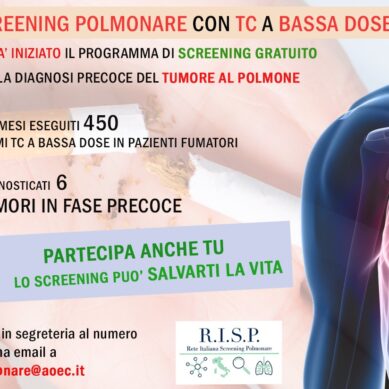 Screening polmonare gratuito all’Ospedale Cannizzaro di Catania 