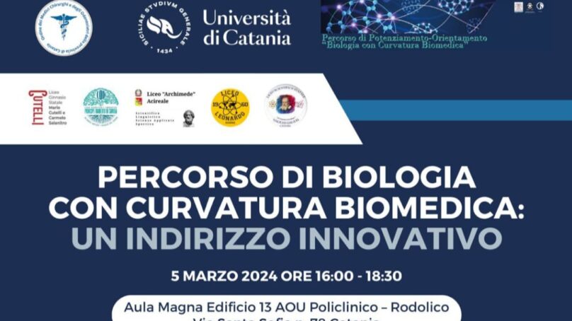 Percorso di Biologia con Curvatura Biomedica – il 5 marzo appuntamento al Policlinico di Catania
